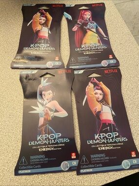 Netflix K-Pop Demon Hunters Card Packs - Black, Purple, Yellow, Pink, Blue